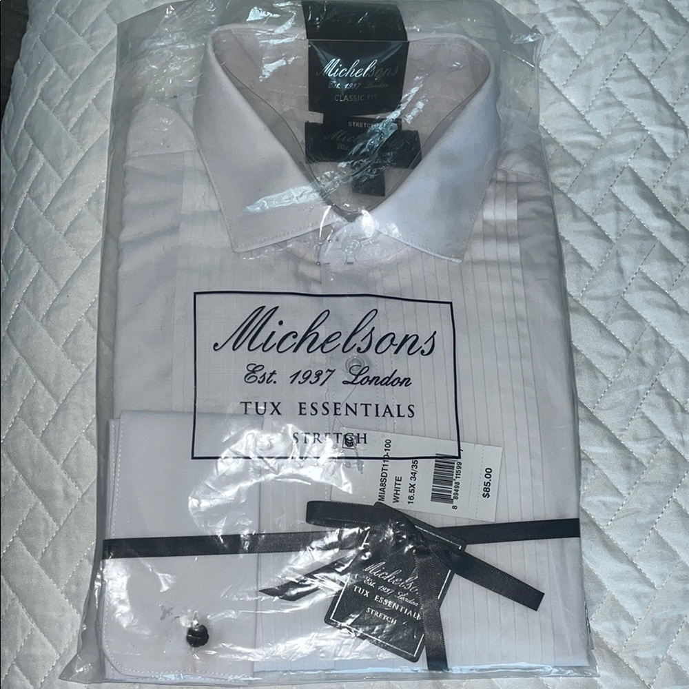 White Dress Shirt Classic Formal